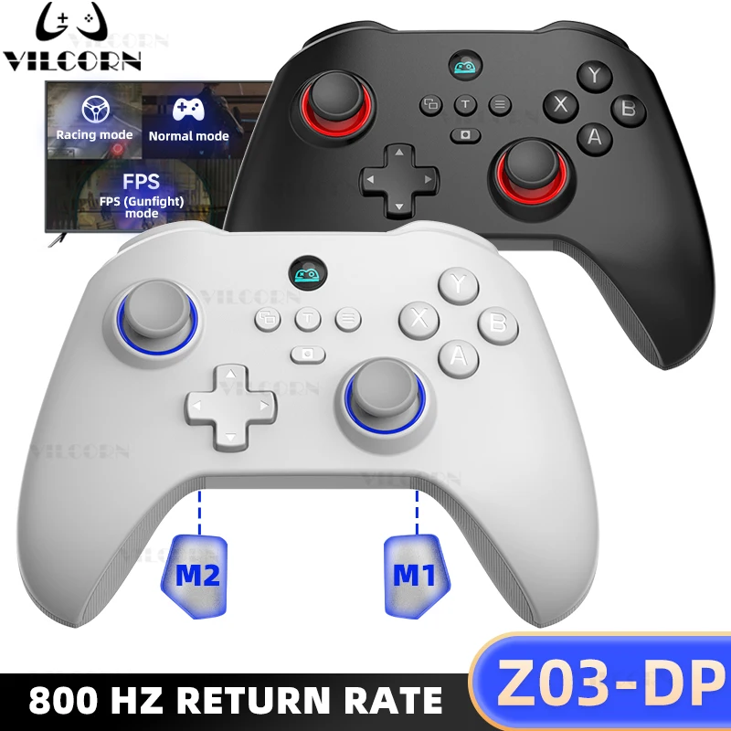PC Bluetooth Gamepad 800 Hz Hall Joystick/Micro Trigger/Turbo/6 Axis ...