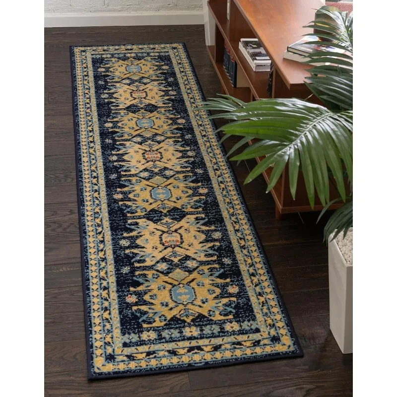 Retro Living Room Carpet Geometric Texture Creative Design Luxury Bedroom Runner Rug Home Decoration Sofa Coffee Table Mat Tapis