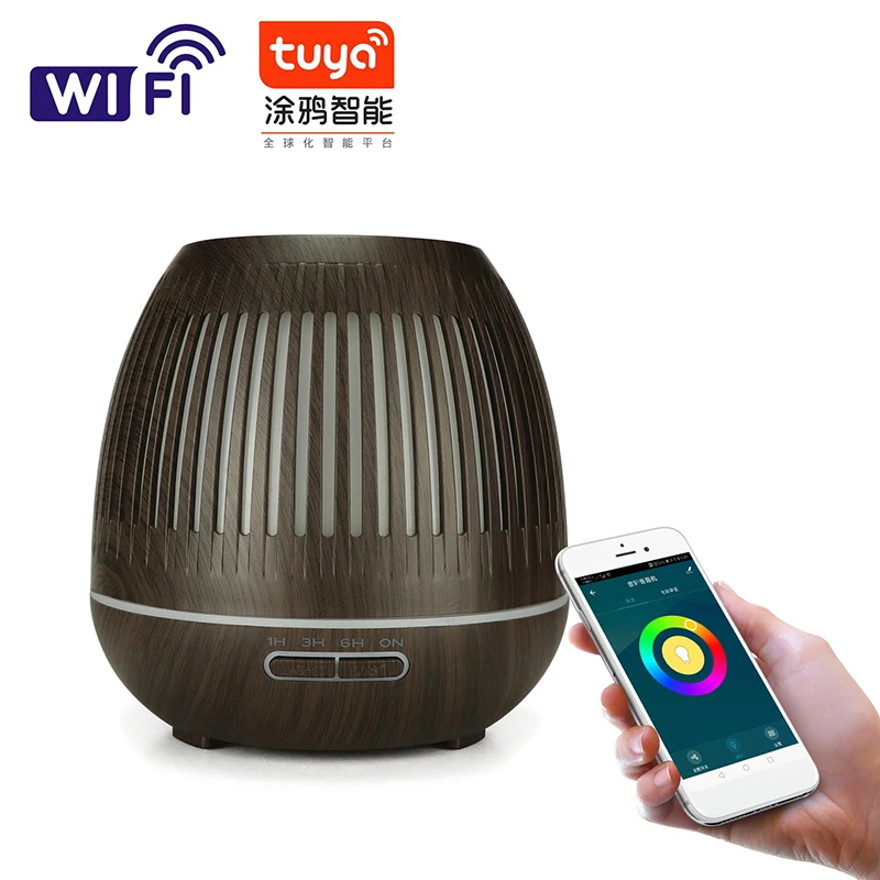 Tuya Smart Humidifier الزيوت الأساسية مع ضوء LED C...