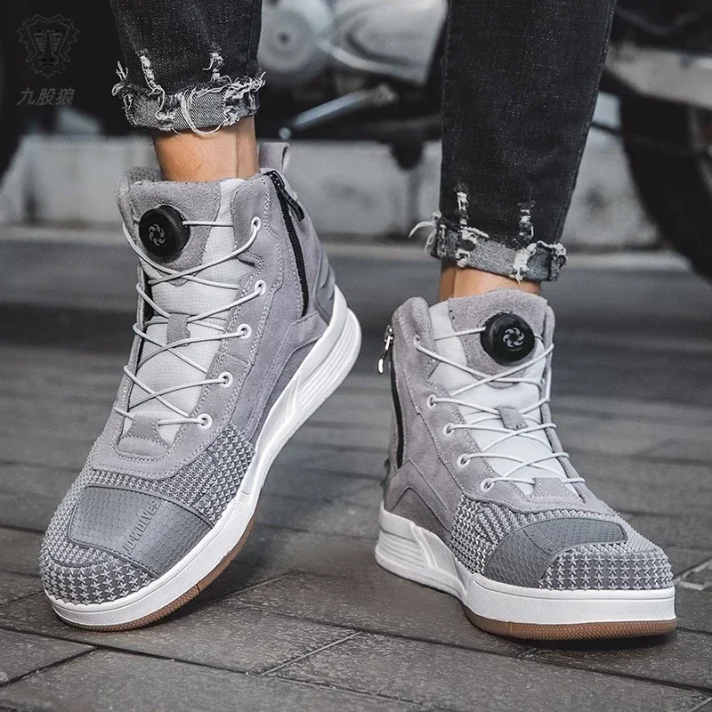 Motorcycle New Knob Adjustment Design Anti-fall Protective Boots Wear Protection Windproof Waterproof Anti-slip New Model