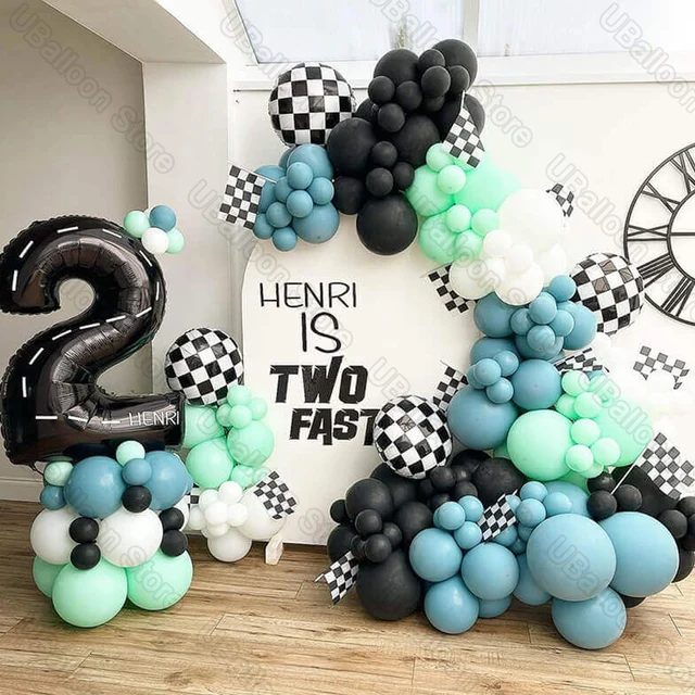 40인치 레이스 카 생일 풍선