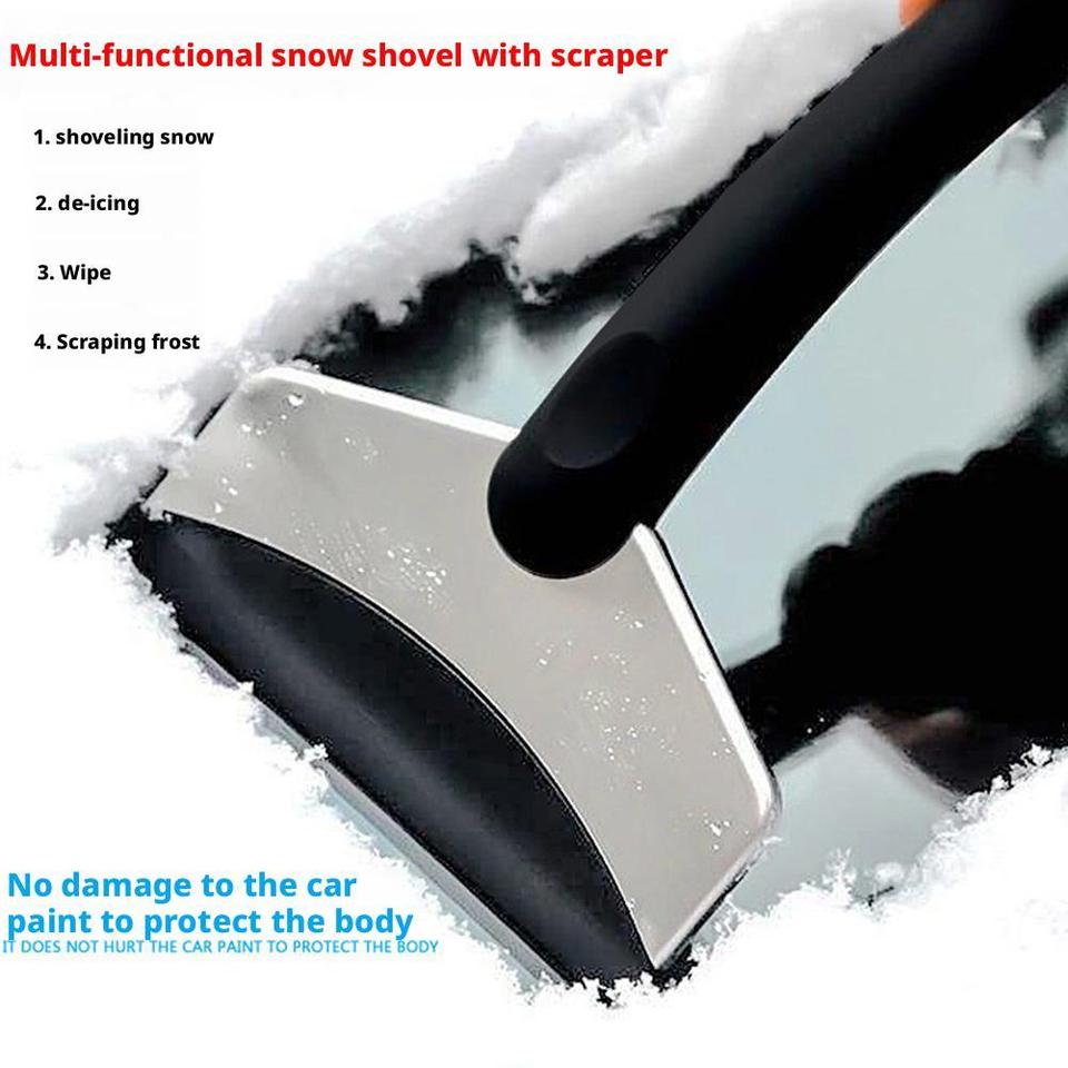 Stainless Steel Snow Shovel With Glass Snow Scraper Defrosting Tool Defrosting Defrosting And Scraping Tools