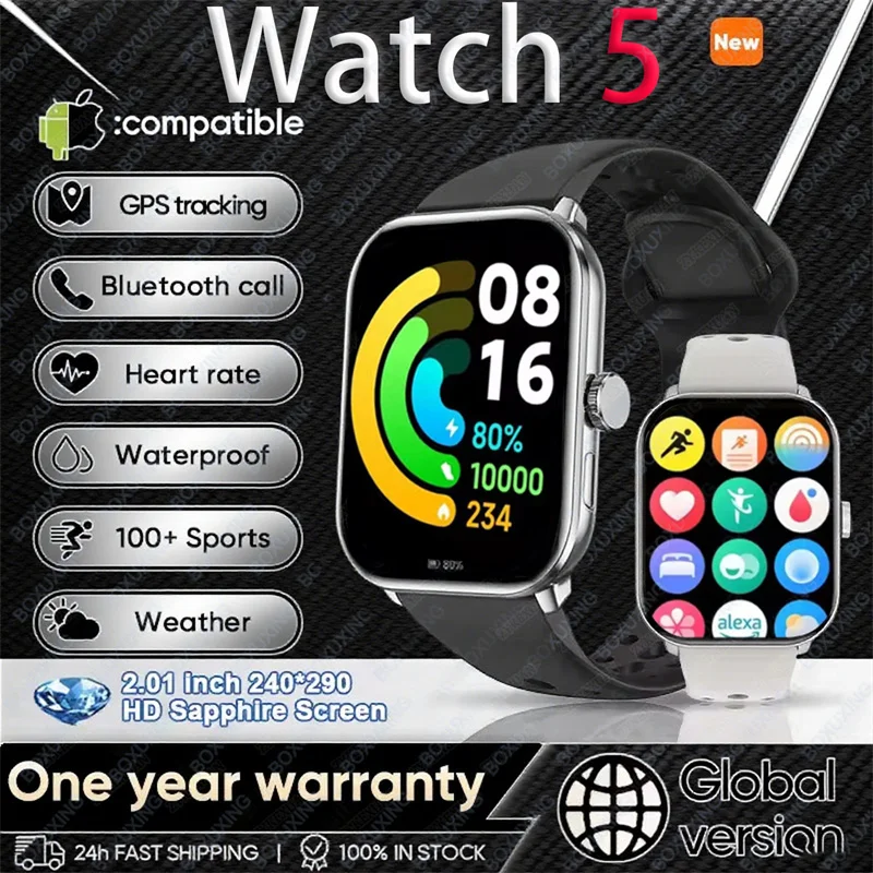 لساعة Xiaomi 5 النسخة العالمية للرجال نظام تحديد ا...