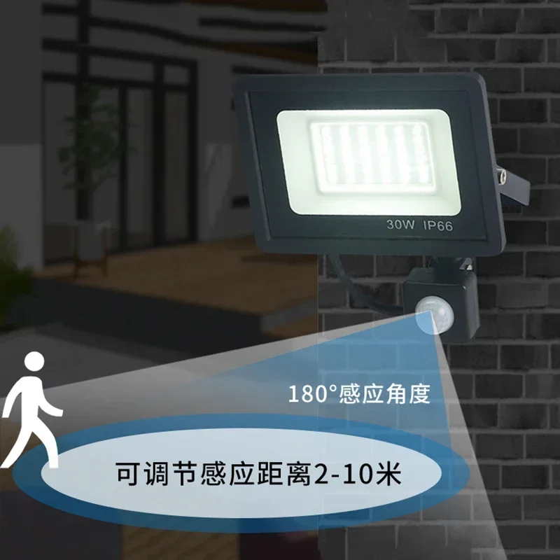 10W-150W PIR Motion Sensor Led Floodlights Ip66 Waterproof Led 220v Hanging Outdoor Wall Lamp Floodlight Outdoor Light led motion sensor light,led flood light