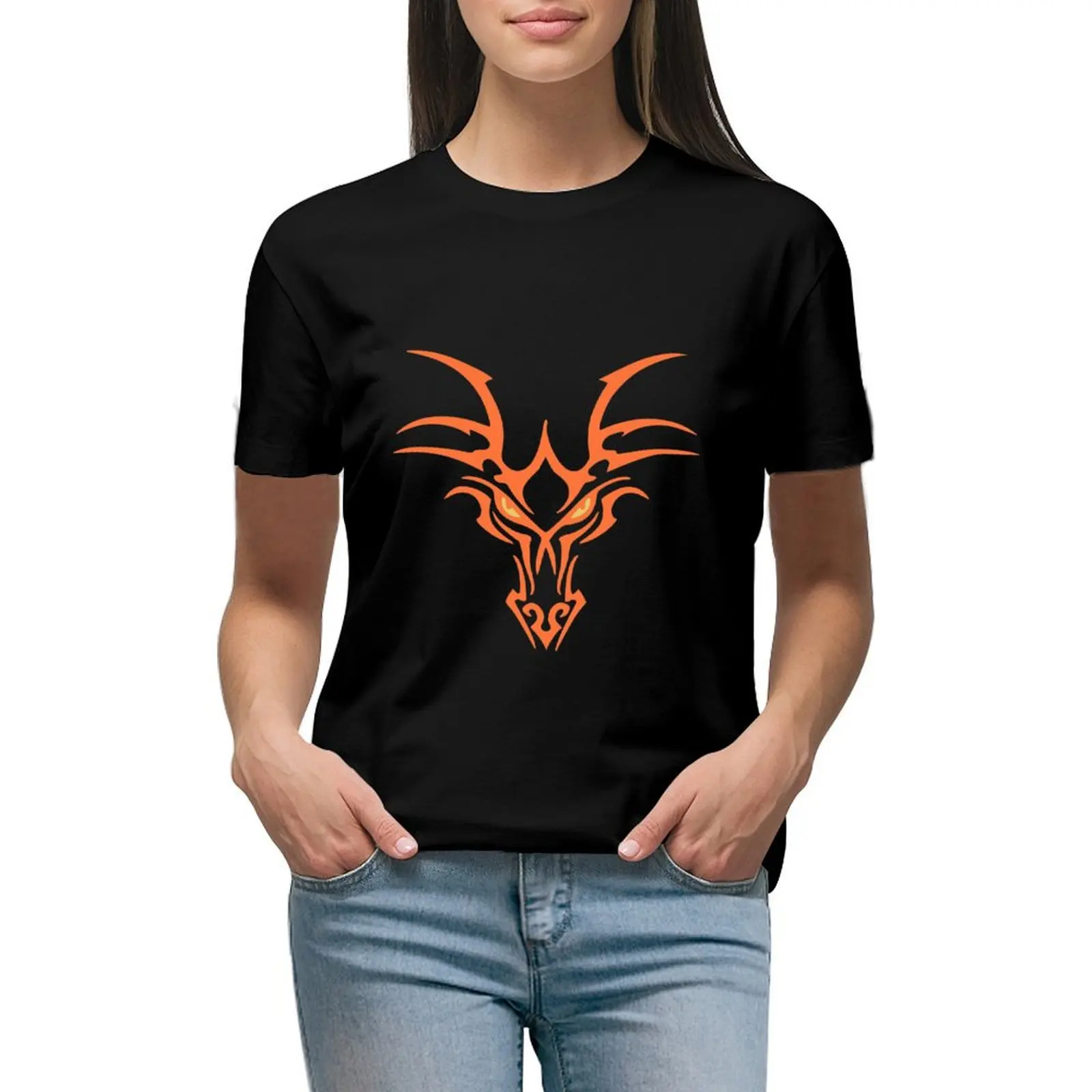 

Dragon T-shirt cute tops tees western t-shirt dress for Women
