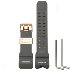 Rugged Black Waterproof Replacement Strap with Stainless Steel Loop - 8 - GWG - 1000 (Grey G 8)
