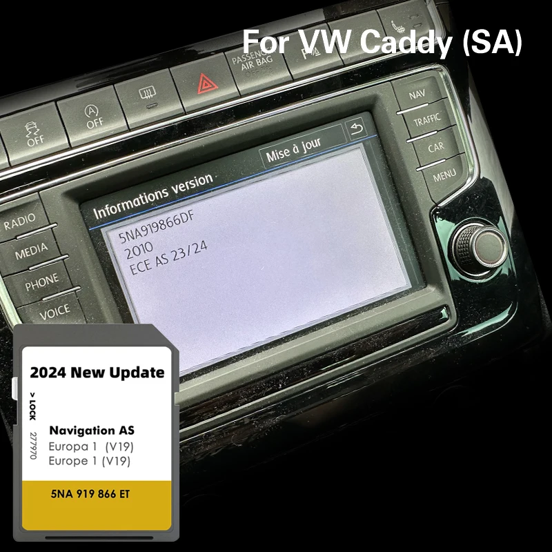 

for VW Caddy SA 32GB Map Navigation SD Card AS V19 Estonia Cyprus Sat Nav GPS