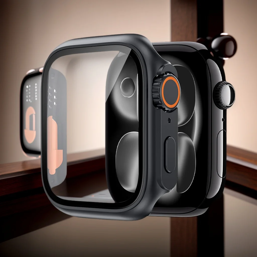 Premium Tempered Glass Screen Protector Case for Apple Watch with Ultra 3 PC Cover - Enhanced Durability & Protection