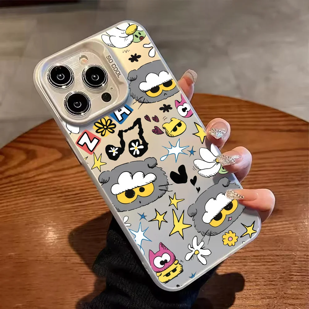 Kawaii Fashion TPU Silver Laser Soft Phone Case