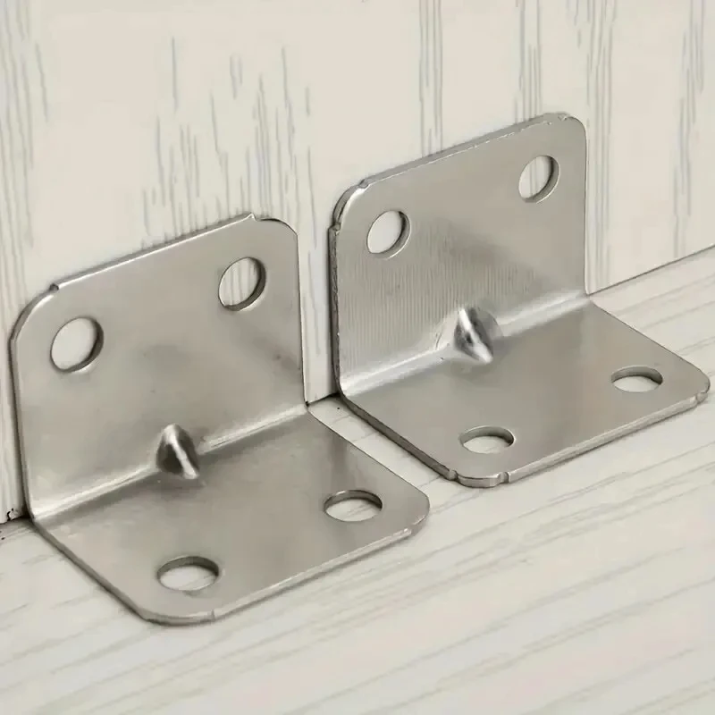 Angle Iron Bracket Corner Bracket 20/40pcs Angle Iron Board Table Chair Cabinet Wardrobe Fixed Connector 90-degree Angle Iron Plate Bracket