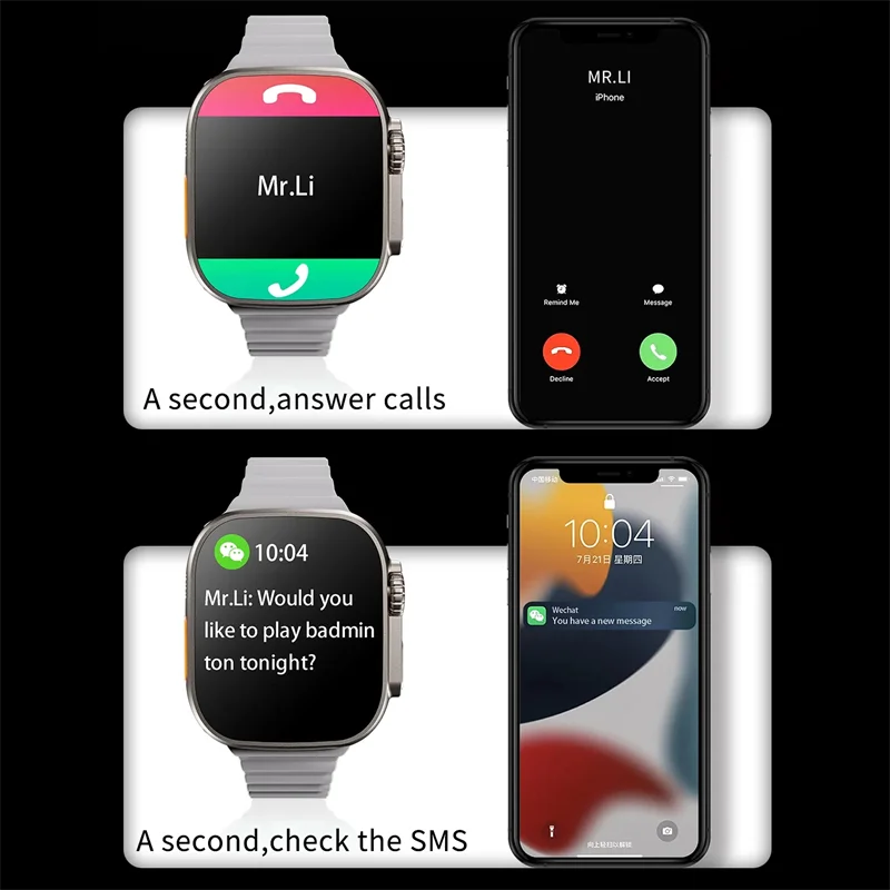 ZD8 Ʈ ƽ Ʈ ġ ø 8 49mm ƼŸ ձ ٵ 2.08 &ȭ NFC   ECG IP68  Ʈ ġ
