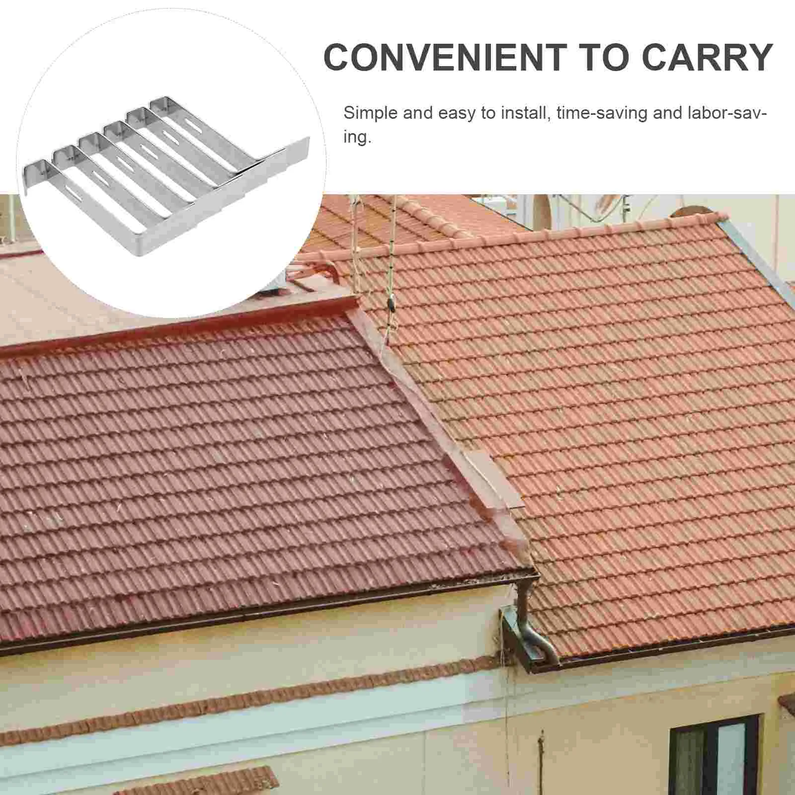 15 Pcs Anti-slip Porcelain Tile Buckle Roof Supplies Round Fix Tool Stainless Steel Clip