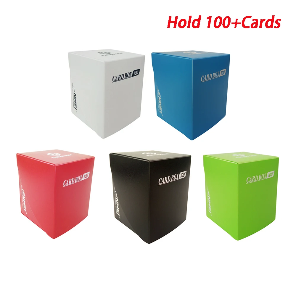 

100+Multi-color Cards Deck Case PP Full Seal Portable Large Capacity Card Case TCG/OCG Trading Cards Collection Games Cards Case