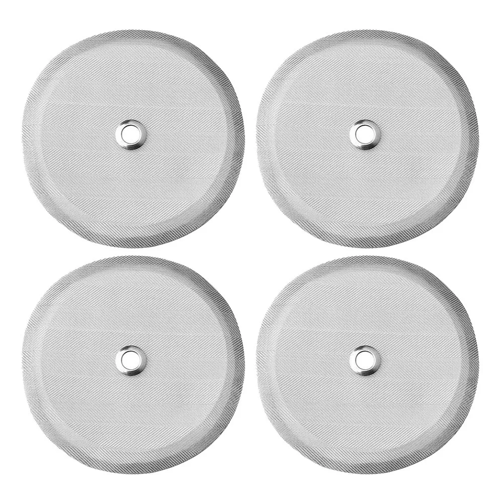 

4 Pcs 4 in Stainless Steel Replacement Coffee Filter Mesh,for 1000 Ml ,8 Cup French Press Coffee Makers and Tea Machines