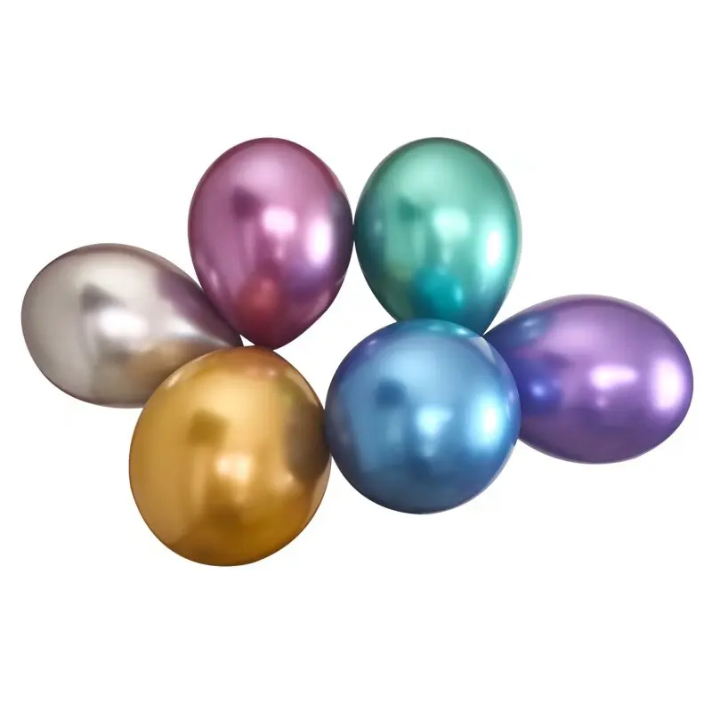 

10 PCS Metal Latex Balloons For Celebration Birthday Parties Family Parties Decorations Wedding Anniversaries Baby Showers