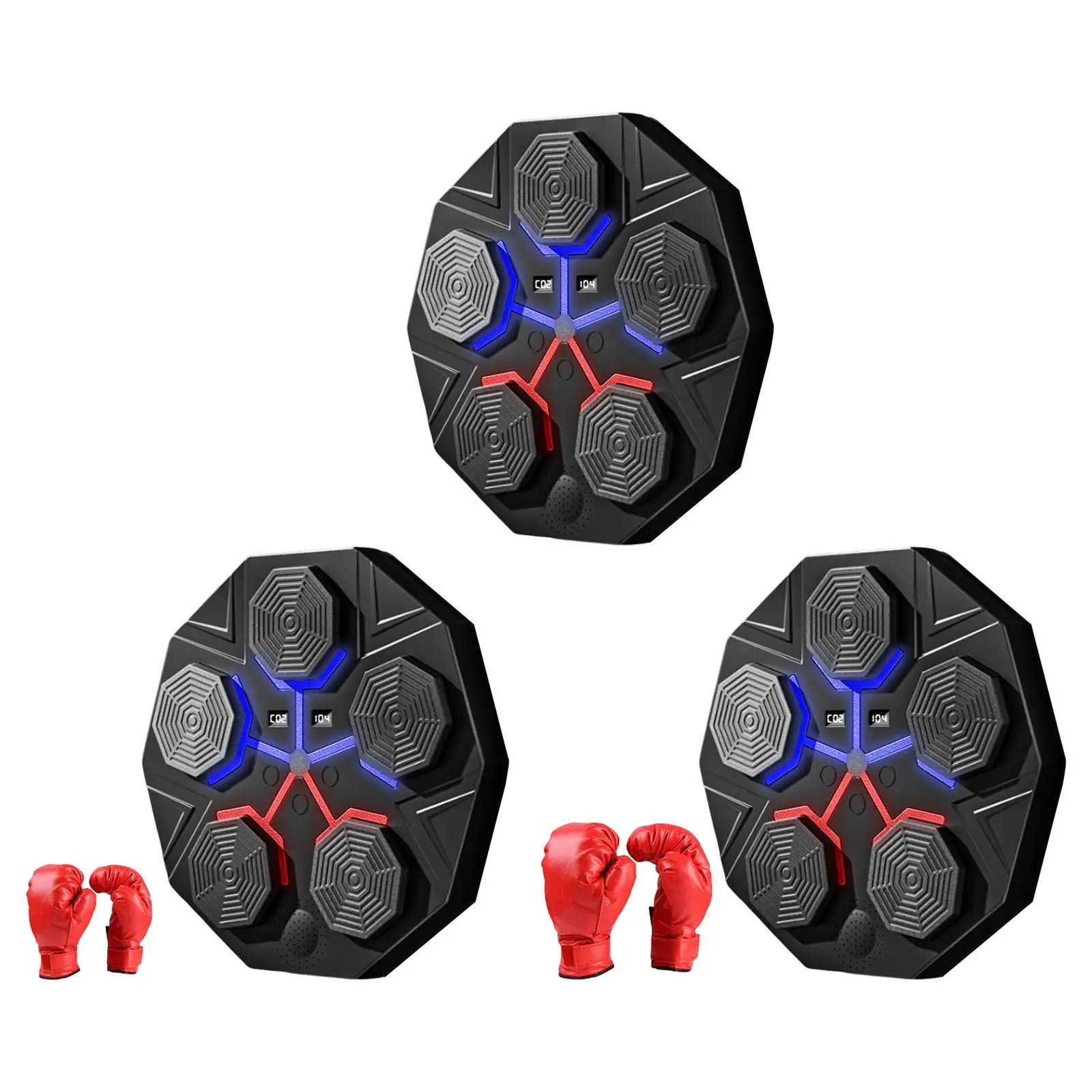 

Тренировочная машина для музыкального бокса, электронная музыкальная боксерская настенная мишень, тренировочный боксерский тренажер для карате, координация скорости и реакции