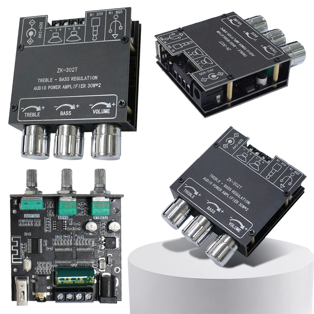 Bluetooth-Compatible 5.1 Subwoofer Amplifier Board 2X30W 2 Channel High Power Audio Stereo Amplifier Board Bass Sound AMP