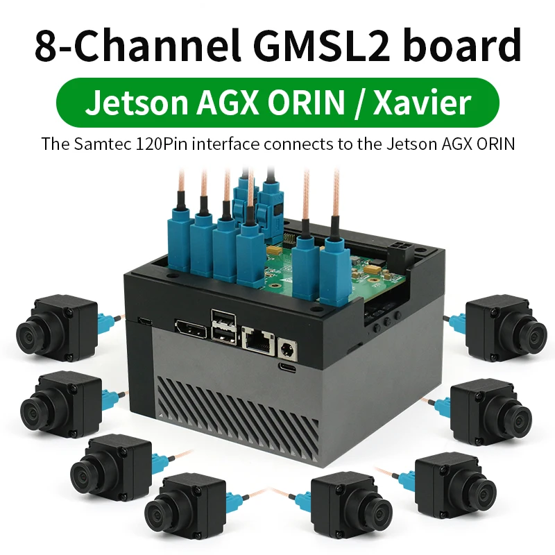 

Плата адаптера GMSL 8-way, макетная плата Jetson AGX Orin и Ксавье suite max9296