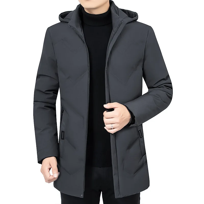 Winter Jacket Men Thicken Warm Parkas Hooded Long Coat Fleece Jackets Outwear Windproof padded Down Parka Male down jacket puffer jacket parka coat parkas coat