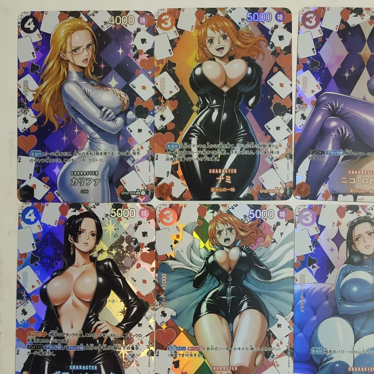 9Pcs/set Diy One Piece Poker Series Nami RobinHancock Robin Flash Card Self Made Classic Anime Collection Cards Gift Toy