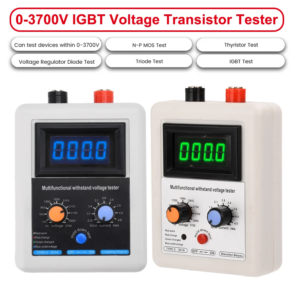 Analizzatore di Transistor Digitale Multifunzione Tester Diodo a Semiconduttore Triodo FET di Capacità di Tensione CA CC Inversa DY294