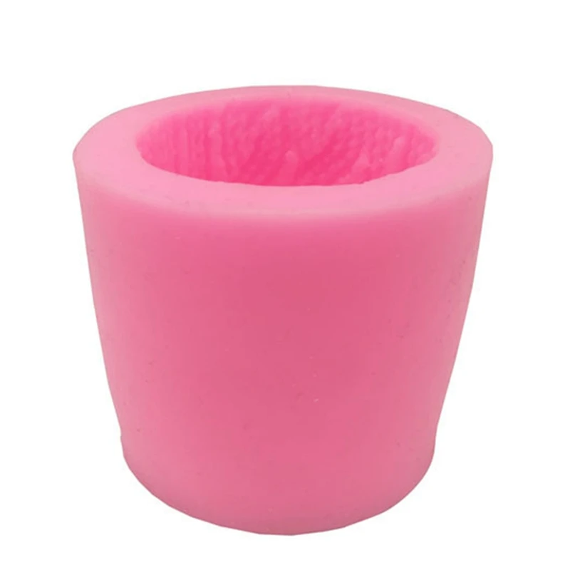 

3D Silicone Yarn Pillar Scented Candle Mold Candle Gypsum Clay Making DIY Cake Chocolate Decoration(70X70x80mm)