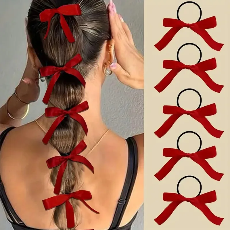 Women's Style Fashionable and Cute Black Bow Suitable for Daily Use, Gift Hair Accessories, Creative and Convenient Good-looking