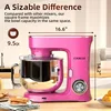 COOKLEE Stand Mixer, 9.5 Qt. 660W 10-Speed Electric Kitchen Mixer with Dishwasher-Safe Dough Hooks, Flat Beaters 2