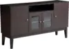 60" Modern Solid Wood Sideboard Buffet Table Storage Cabinet, Coffee Tea Bar Tall Console Table with 4 Doors for Dining Room 2