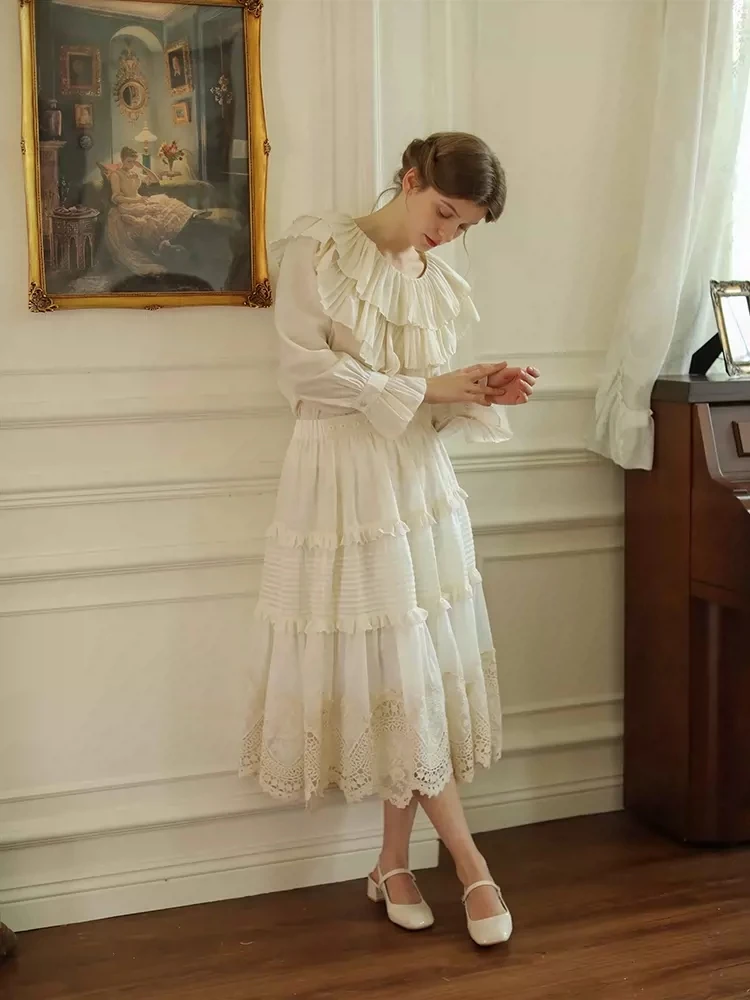 

Весенне-летние женские универсальные кружевные ажурные юбки из лиоцелла 63-73 см с эластичным поясом и оригинальным дизайном в стиле пэчворк