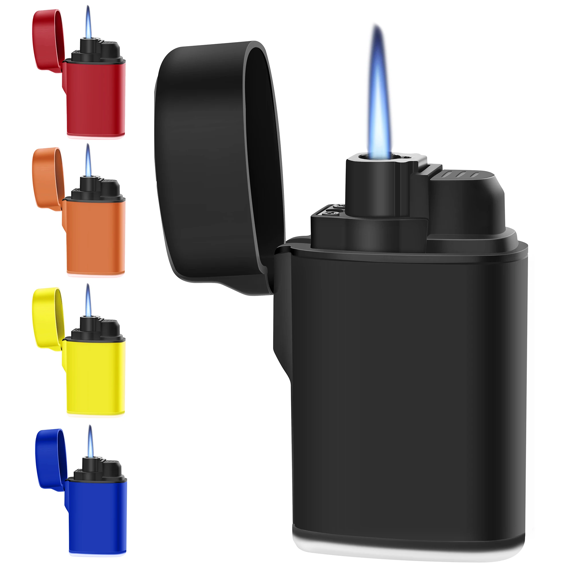Mini Cigar Lighter Jet Torch Windproof Refillable Blue Flame Butane Gas butane gas lighter