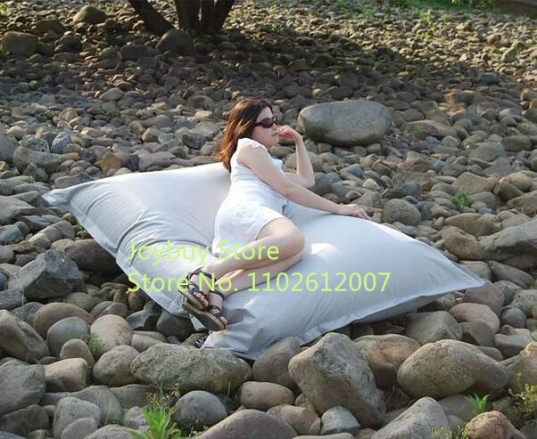 Waterproof Big Size Square Lazy Sofa Bean Bag Solid Chair Covers Without Filler/Inner Puff Couch Tatami for Outdoor