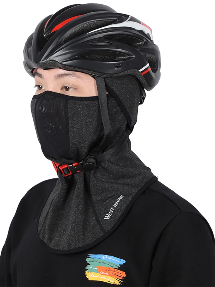 WEST BIKING Thermal Winter Balaclava Cycling Full Face Mask Warm Outdoor Sports Motorcycle Ski Mask Fleece Scarf Cap Bandana