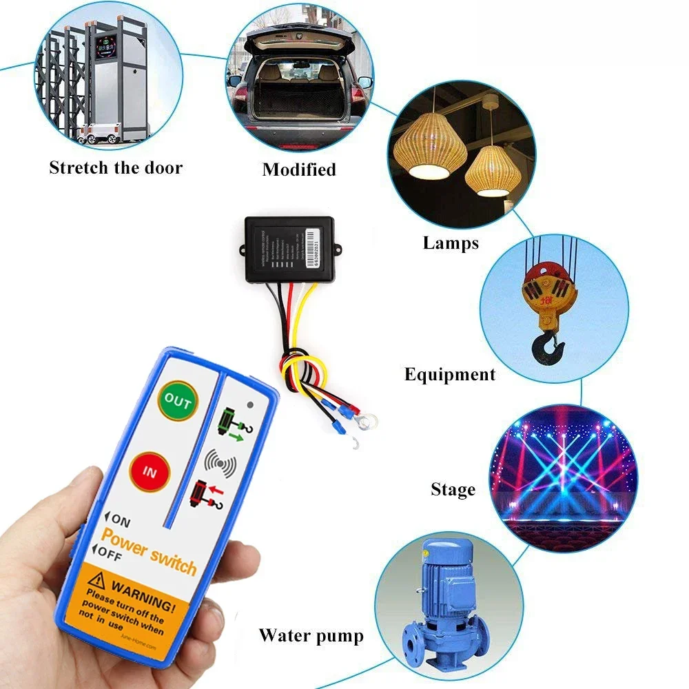 Winch Remote Control Set Durable 12V 24V