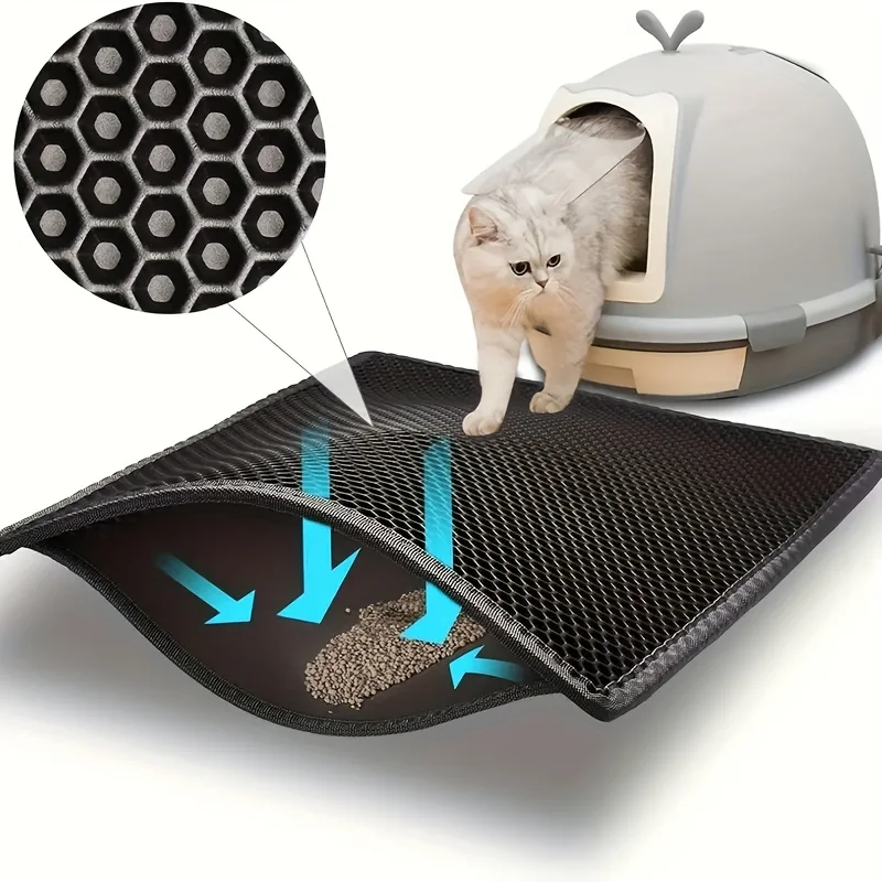 

Cat Litter Mat, Keep Your Home Clean & Fresh with This Waterproof and Non-Slip Pet Litter Mat