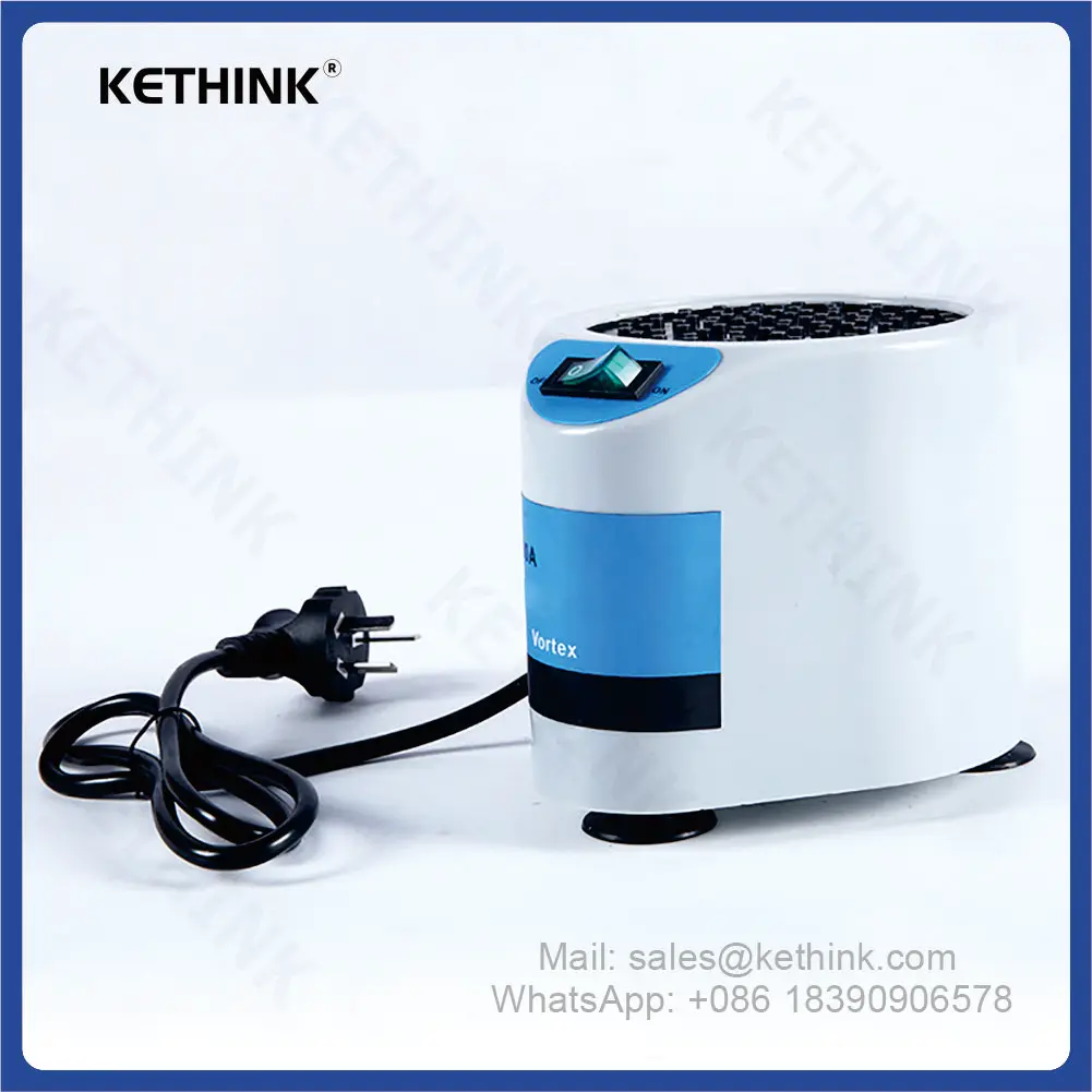 KT-XW-80A Lab Use Electric Mini Vortex Vial Shaker Machine 100mm Rubber Plate 0-3000rpm
