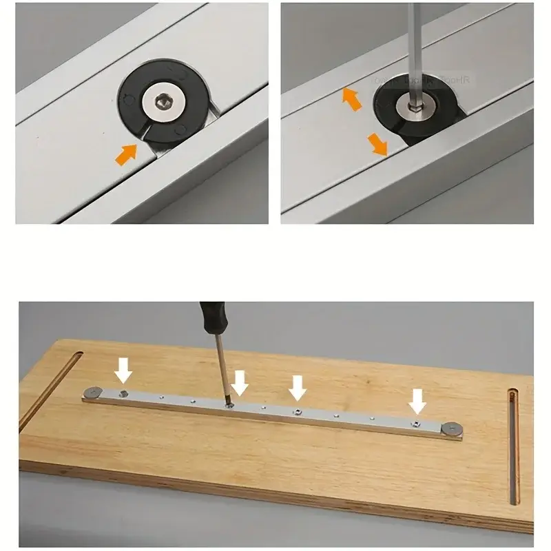 Heavy-Duty 300/450mm Aluminum Alloy T-Track Miter Gauge Rod - Perfect for DIY Carpentry & Professional Woodworking Tools image 6