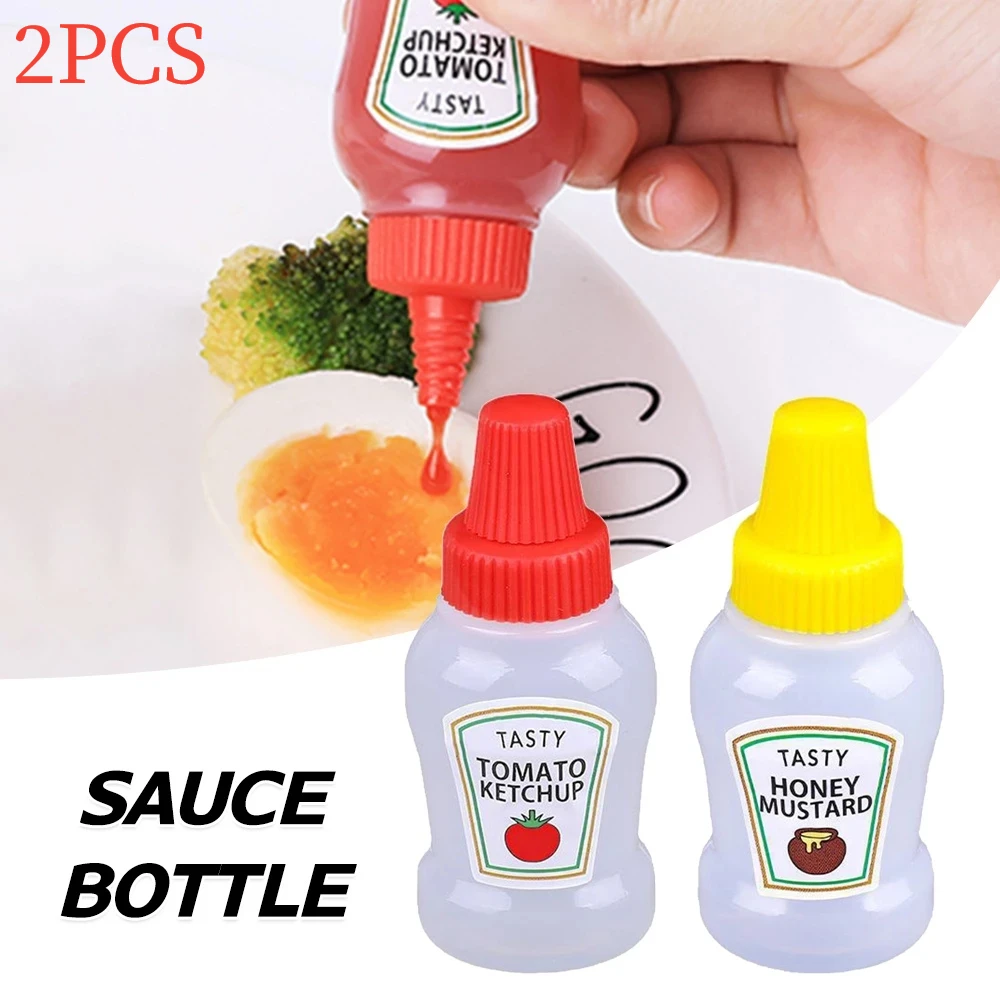 Kitchen Portable Seasoning Bottle Mini Ketchup Bottle Portable Small Pot Salad Soy Sauce Spray Bottle Ketchup Honey Mustard