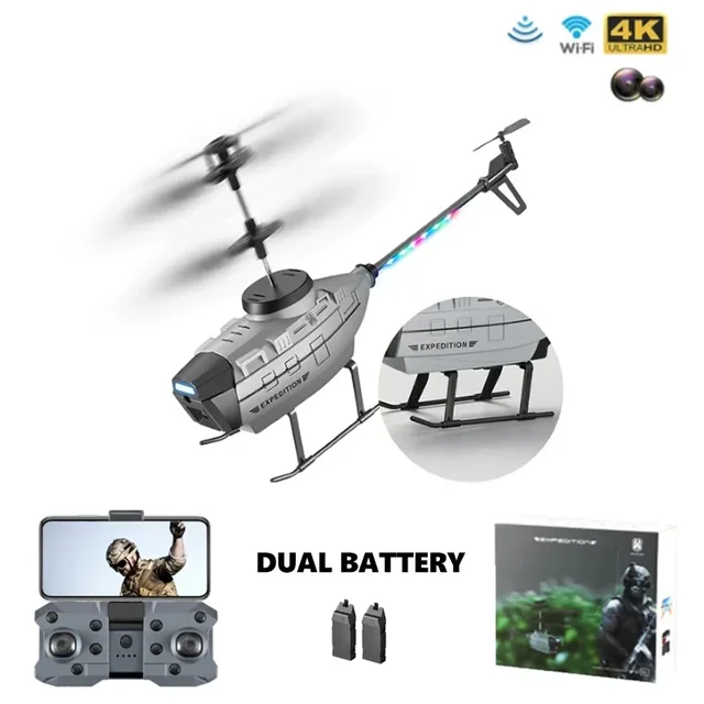 KY202 Professional 4K Drone HD Camera 2.4G RC Wide Angle Camera 6-Axis WIFI Sentinel Spy Boy Toy Gift 2