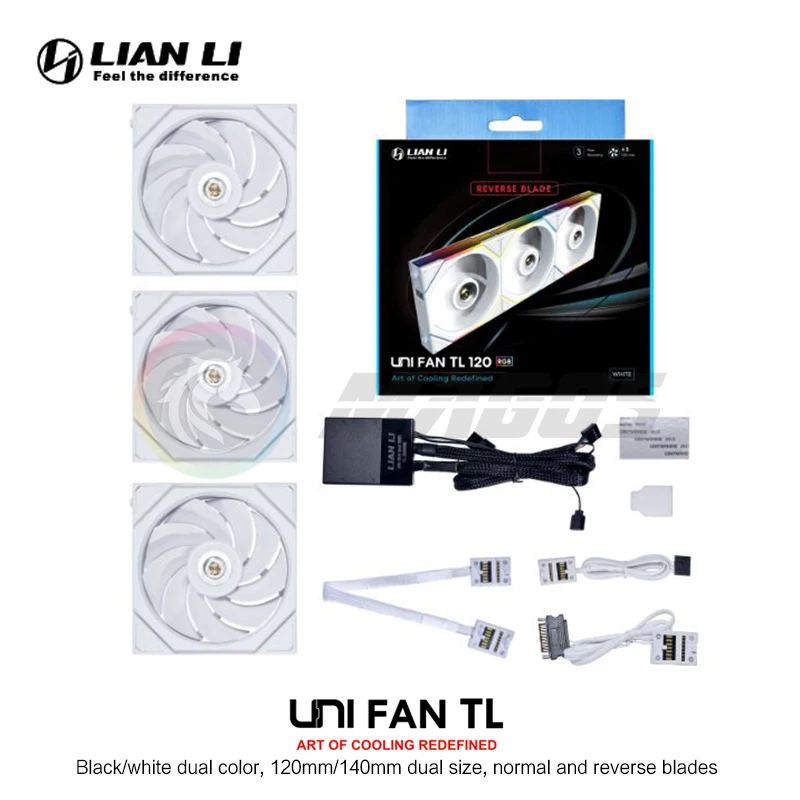 Li-ventilador de Refrigeração Tl120 Tl140 Uni para Frente Caixa do Computador Reverso Refrigerador de Água Suporte L-conectar Pacote de ou Peças li - Imagem 5