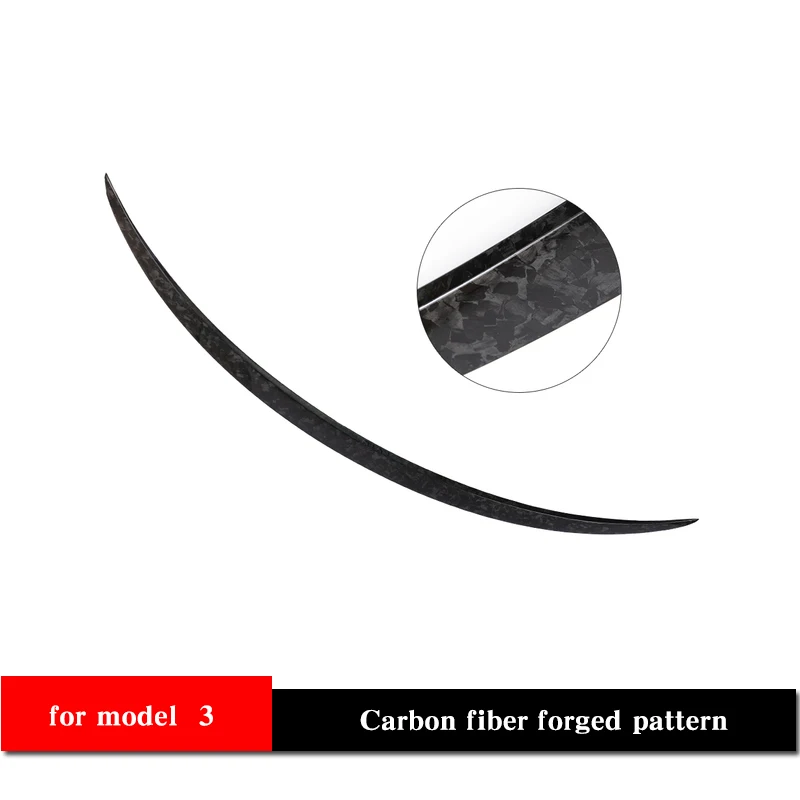 2021 Model 3 High Performance Trunk Wing Spoiler For Tesla Model Y Spoiler Real Carbon Fiber Model Three 2022 Accessories bug shields Exterior Parts