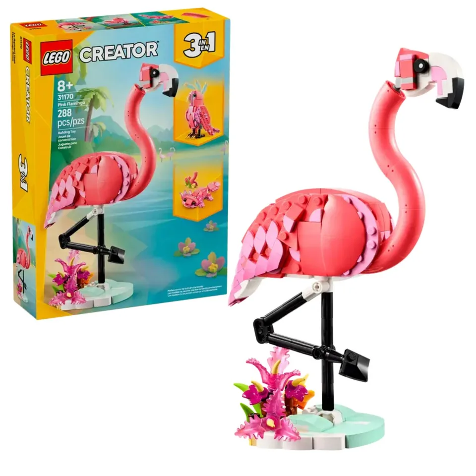 LEGO® Creator 3in1 Wild Animals: Pink Flamingo (31170) Toy Playset