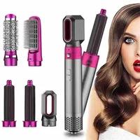 5 in 1 Hair Dryer Brush Set,Professional Negative Ionic Hot Air Styler Detachable Blow Dryer Brush For Straight/Curl/Drying