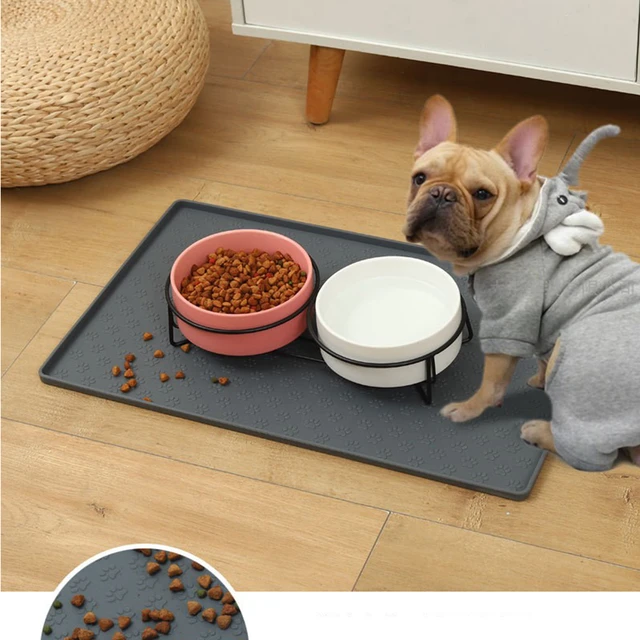 Pet Food Mat Cat Dog Puppy Silicone Feeding Non Slip Waterproof