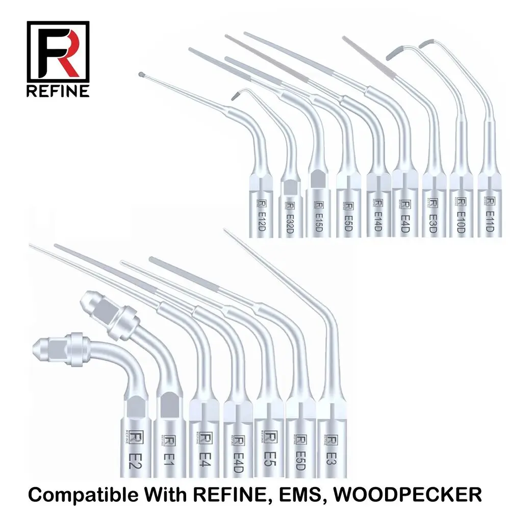 

REFINE Dental Ultrasonic Scaler Tip Fit EMS WOODPECKER E1 E2 E3 E4 E4 E6 E7 E8 E9 E10 E11 E14 E15