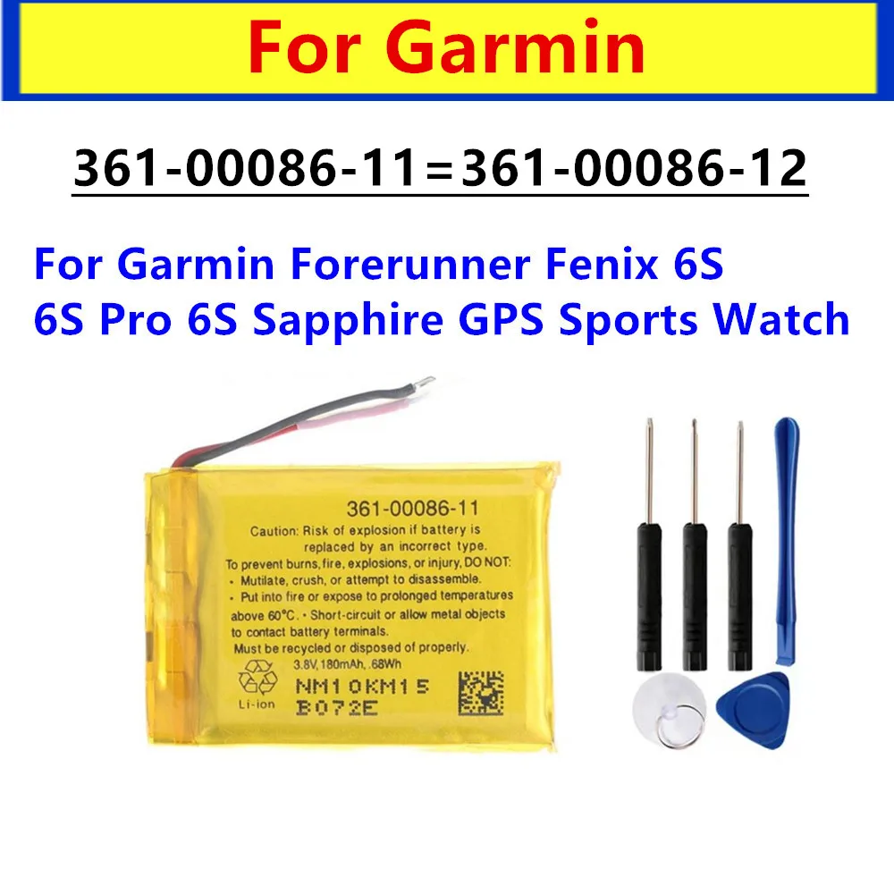 Batterie Compatible Garmin Venu 300 MAh - Modèle 361-00086-12, Avec Outils De Remplacement