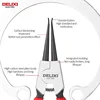DELIXI ELECTRIC 5-In Circlip Pliers,Needle nose Pliers，Retaining Ring Pliers，for Removing Installing Puller Locking Rings Shafts 2