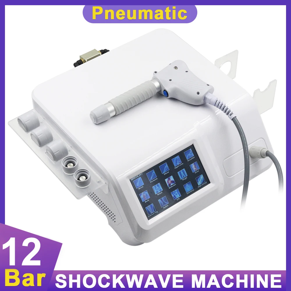 

12 Bar Pneumatic Shockwave Machine ED Treatment Massager And Shoulder Pain Relief Shock Wave Therapy Instrument