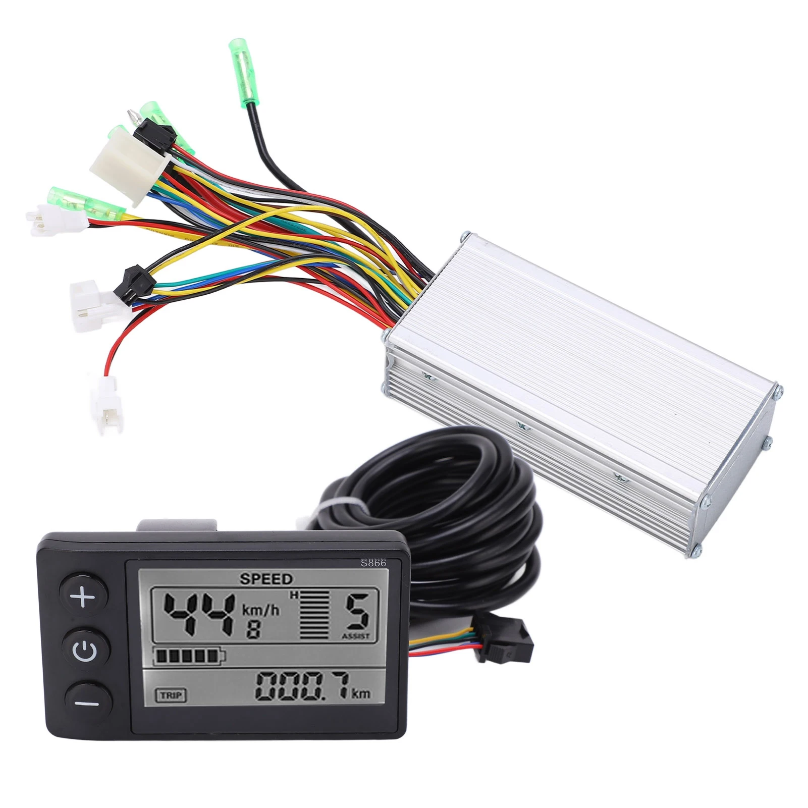 36V 48V Electric Controller 22A Current Thermal Overload Prevention Electric Controller Meter Kit for Cycling