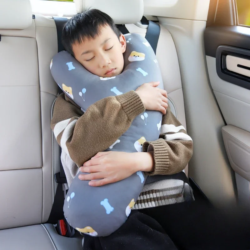 Children's Car Sleep Headrest Cartoon Car Rear Seat Protection